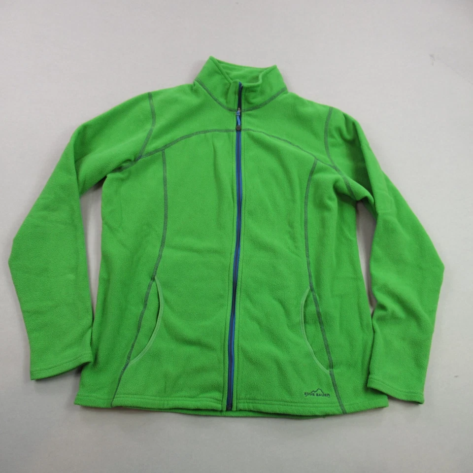 Jaqueta Eddie Bauer masculina XL zíper completo manga longa bolsos verde ao ar livre - Imagem 1 de 4