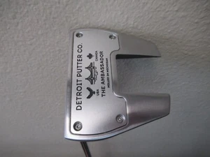 DETROIT PUTTER CO - THE AMBASSADOR 34.25 IN LH PUTTER W/HEAD COVER - Picture 1 of 13