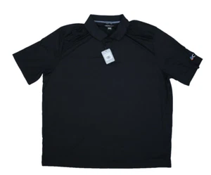 Trimark Dade Short Sleeve Polo Shirt Black Collared 3 Button Mens 4XL BRANDED - Picture 1 of 10