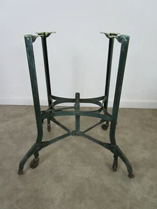 Vintage Typewriter Stand Base Uhl Steel Furniture, Toledo Ohio, Industrial Metal - Picture 1 of 9