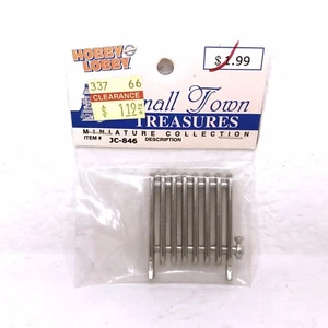 SMALL TOWN TREASURES — Vintage Silver Radiator Heater — Dollhouse Miniature —NEW - Picture 1 of 4