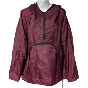 Vintage GAP Maroon Burgundy Packable Anorak Pullover Windbreaker Jacket S Nylon - Picture 1 of 9