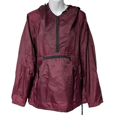 Vintage GAP Maroon Burgundy Packable Anorak Pullover Windbreaker Jacket S Nylon - Image 1 of 4