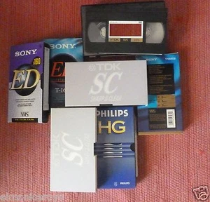 N. 6 VHS USATI GENERICI TDK SONY PHILIPS ALTRO REGISTRABILI VEDI PARTICOLARI - Picture 1 of 1
