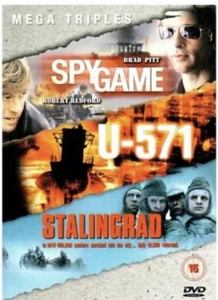 Spy Game / U-571 / Stalingrad (3-DVD Box Set) Robert Redford, Brad Pitt - NEW - Picture 1 of 1