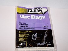 New in the bag 3 Micro Clean Eureka Upright style F & G VIP 1020 Vacuum bags  
