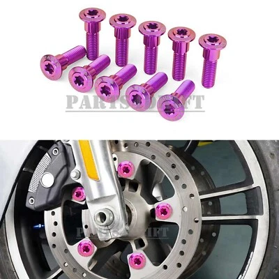 Fit Kawasaki Ninja ZX10R ABS 2011-2015 10PCS Front Brake Disc Rotor Bolts Screws - Image 1 of 4