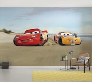 Niños Pared Dormitorio Mural Disney Coches Caracteres Papel Pintado Rayo Mcqueen - Imagen 1 de 6