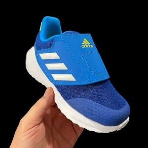 Adidas Toddler Boys Slip on Sneakers Size 7.5 Blue Lightweight Comfortable Shoes - Picture 1 of 17