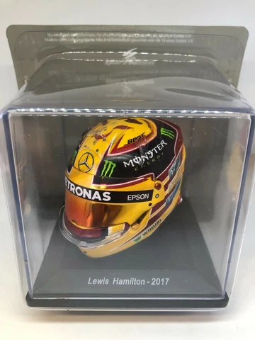 LEWIS HAMILTON MERCEDES 2017 FORMULA 1 MINI HELMET (SCALE 1:5) BRAND NEW Cover
