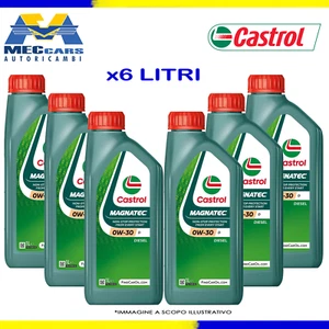 6 LITRI CASTROL MAGNATEC 0W30 D OLIO MOTORE DIESEL ACEA C2 FORD WSS-M2C950-A - Imagen 1 de 4