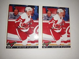 93-94 ALAS ROJAS Topps Premier Oro #412 Darren McCarty Versiones Inglés + Francés - Imagen 1 de 2