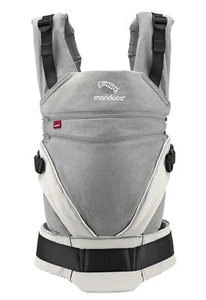 manduca Babytrage XT Cotton - Grey White - Vom Neugeborenen bis zum Kleinkind - Bild 1 von 4
