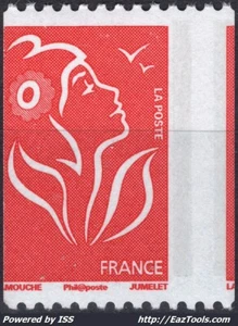 FRANCE MARIANNE DE LAMOUCHE N° 3743 NEUF ** SANS CHARNIERE VARIÉTÉ DE PIQUAGE - Picture 1 of 2