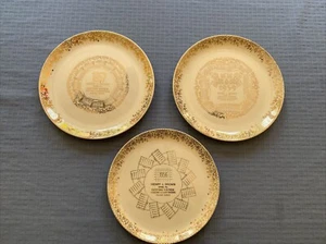 Henry J. Brown 1956 1957 & 1959 Collector’s Calendar Plates Clearfield & Hyde PA - Picture 1 of 15