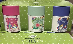 Disney Parks Alice Wonderland Luxury Green - Infusion - Black Tea Set of 3 New - Picture 1 of 2