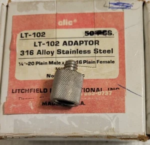 CLIC LT-102 TYPE 316 SS ADAPTOR BOX OF 30 (NOS) - Picture 1 of 2