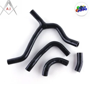 Kit de mangueras refrigerante de radiador de silicona Honda CRF450R CRF 450 R 2013 2014 negro - Imagen 1 de 7