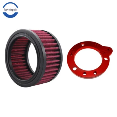 For Harley-Davidson Sportster 883 1200 XL883 XLH1200 Air Filter Cleaner + Adapte - Image 1 of 4