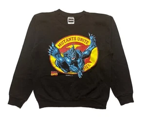 Mutants X-Men Unite Marvel Uomo Grande Vintage 1993 Nero Tultex Girocollo - Foto 1 di 20