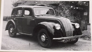 Vintage Real Photo Car Postcard - 1947 Morris Eight 4-door Saloon Reg DUT 798 - Picture 1 of 2
