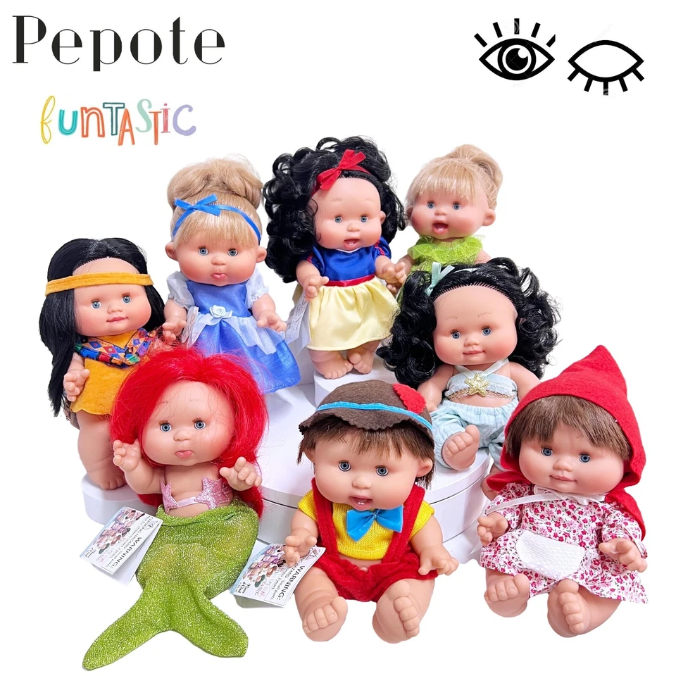 Märchen Pepote Puppe 28cm Duftkerze Öffnet Verschließt Augen Reborn Fantastic - Bild 1 von 1