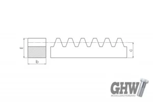 Zahnstange (Messing) Modul 0,7 - Bild 1 von 2