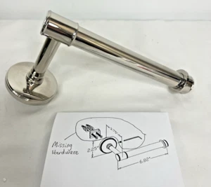 Verjüngung Ladd Toilettenpapierhalter Nickel poliert ohne Beschläge - Bild 1 von 4