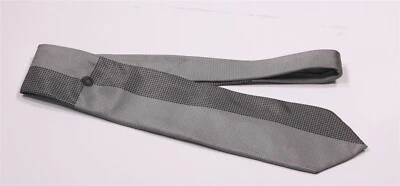 Corbata de Seda Versace Vintage Años 90 Medusa Geométrica Gris Negra Diseñador Foto 1 de 4