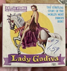 Vintage Super 8mm Sexy Lady Godiva Film Super 8 Castle Films No. 1019 Box Only - Picture 1 of 3