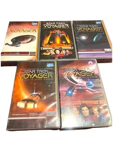 Star Trek VOYAGER 5x VHS Video BOX - 1989/90 - INKgrafix Toys - Picture 1 of 6