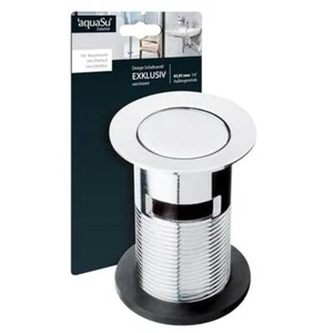 aquaSu Design Schaftventil verschließbar chrom rund 1 1/4 Zoll 9cm - Bild 1 von 1