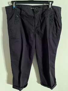 Lucy Womens Black Medium Nylon Spandex Ruched Workout Hiking Pants - Picture 1 of 6