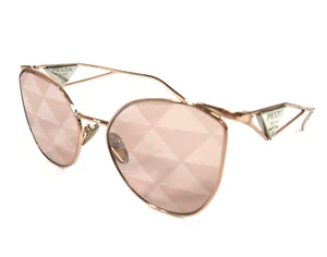 Prada Sunglasses SPR50Z SVF-051 Rose Gold Cat Eye Frames w Pink Lenses 59-19-140 - Picture 1 of 15