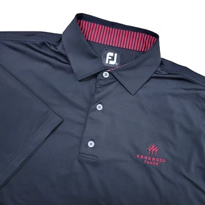 FootJoy Herren XL Solid Black Performance Stretch Golf Polo Kurzarm - Bild 1 von 7