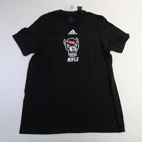 NC State Wolfpack adidas Short Sleeve Shirt Men's Black New Cover