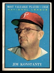1961 Topps Jim Konstanty #479 VG Philadelphia Phillies - Picture 1 of 2