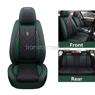 For Honda Car Seat Cover Full Set Deluxe PU Leather 5Seats Front&Rear Protector - Image 1 of 4