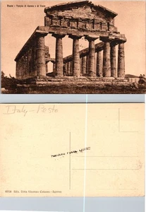 Italy Postcard of Ancient Temple Ruins in Pesto, Salerno - Picture 1 of 1