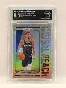 2024-25 Panini Prizm Basketball Global Reach Victor Wembanyama Silver Prizm 9.5 - Picture 1 of 2