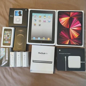 Lot de 11 boîtes de produits Apple vides - iPhone, iPad, AirPods, Ipods - Photo 1 sur 7