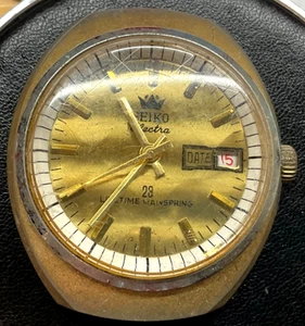 Vintage Seiko Electra 23 Unbreakable Mainspring Wind-up Watch for parts - Picture 1 of 5