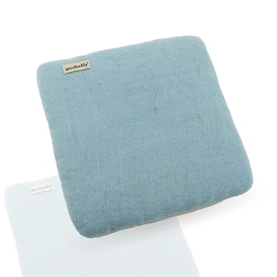 Alfombra de fieltro de aguja Woolbuddy - Almohadilla de espuma de lana azul 10x10x1,5 para manualidades húmedas y secas Foto 1 de 2