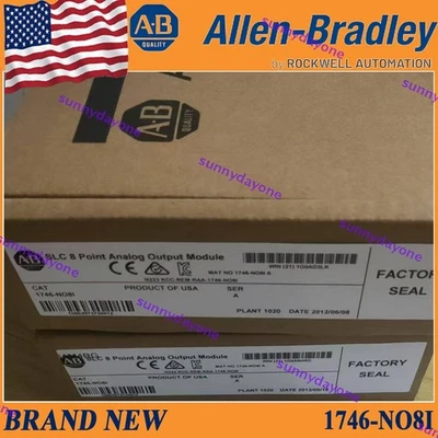1746-NO8I/A New Sealed AB 1746 NO8I SLC 500 Analog Current Output Module US - Image 1 of 3