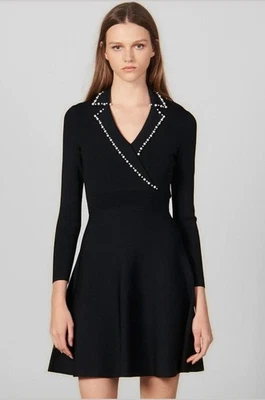 Sandro Lorel Women's Dress Green, Size 40 (US 8) - Image 1 of 4