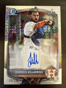 Jancel Villarroel 2025 Bowman Chrome Choice 1st Prospect Refractor HTA Auto /150 - Bild 1 von 2