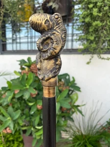 Cabeza Victoria de pulpo hecha a mano con hermoso diseño de cuerda bastón para caminar - Imagen 1 de 6