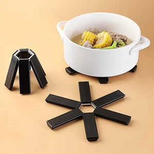 Foldable Pan Mat Sturdy Heat Resistant ABS Heat-insulated Anti-slip Anti-scald - Picture 1 of 11