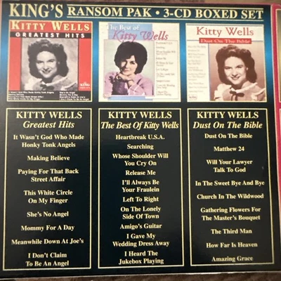 Kitty Wells - King's Ransom Pak (3 CD Boxed Set) Greatest Hits EXCELLENT - Image 1 of 2