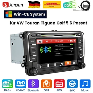 Für VW Touran Tiguan Golf 5 6 Passat SkodaYeti Autoradio GPS 4+64G DAB+ CD DVD - Bild 1 von 20